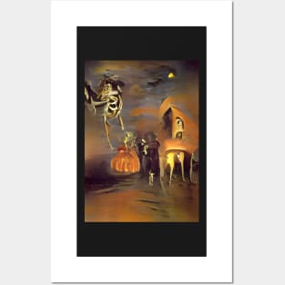 SURREAL HALLOWEEN IN THE DESERT Posters and Art